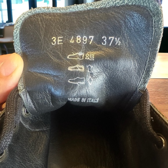 Authentic Prada Men's Blue Velvet and Black Patent Leather Lace Up Running Shoes - Picture 7 of 12